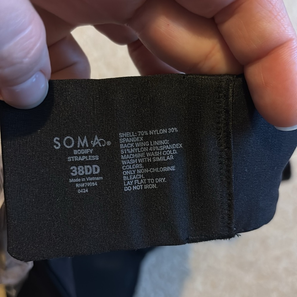 Soma Bodify Black Strapless Bra - Picture 5 of 5